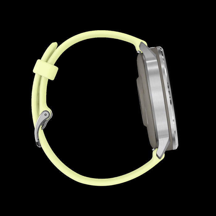 Garmin Venu 4 45mm Silver Citron Vibrant Smartwatch - Display Tracker, AMOLED Screen, Multi-Band GPS, Garmin Coach, Customization, Multi-Sport Splits