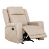 Hollis 37 in. Upholstered Rocker Recliner Chair - Taupe | Fauteuil bercant inclinable Hollis de 37 po rembourre - Taupe