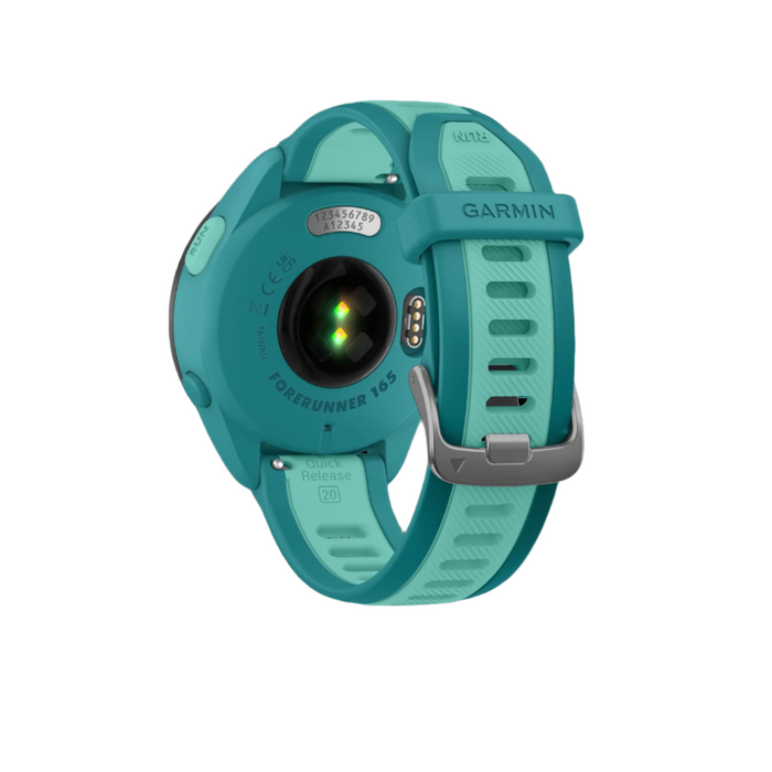 Garmin Forerunner® 165 Gps Smartwatch - Health Tracking With Amoled Display - Turquoise/aqua