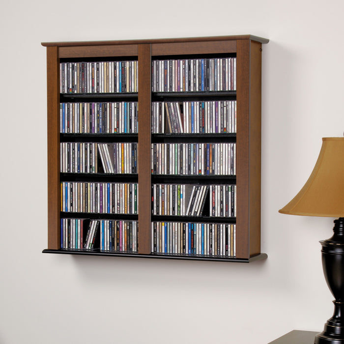 Double Wall Mounted Storage - Cherry Black