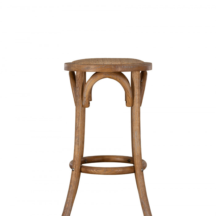 Rae Backless Rattan Counter-Height Stool - Natural
