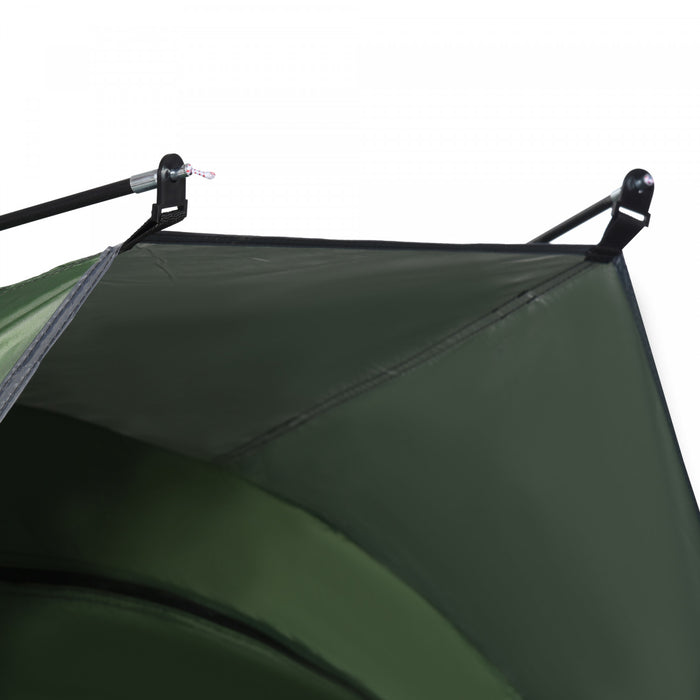 Outsunny Pop Up Tent, Beach Tent, Uv Protected Sun Shelter With Carry Bag And Ground Stakes For 2-3 Person, Green
