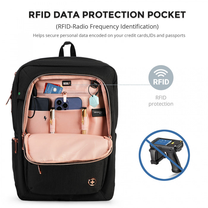 Smart Mini Rucksack Swissdigital Design Smart Backpack KATY ROSE - Rucksack with Integr ...