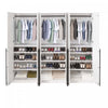 Lee Modern 32" Wardrobe Closet in White - Set of 3 Armoire | Armoire moderne Lee 32" en blanc - Ensemble de 3