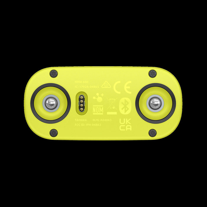 Garmin Hrm 600 Heart Rate Monitor Xs-s, Black/yellow, Running Dynamics, Fitness Tracker, 2-month Battery, Bluetooth, Ant+