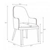 Drew Contemporary Wood Upholstered Armchair in Taupe | Fauteuil contemporain en bois Drew avec accoudoirs et revetement taupe