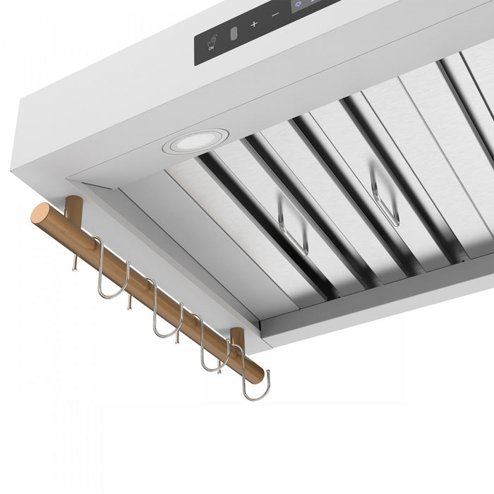 Forno Venezia 30 Inch Wall-Mounted Range Hood, White-FRHWM5503-30WHT