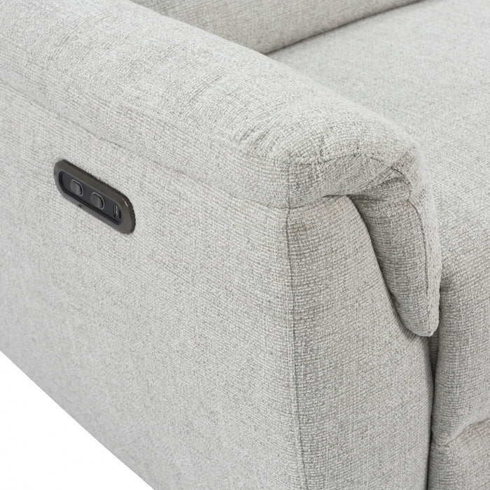 Marsden 76 in. Upholstered Power Reclining Sofa - Beige