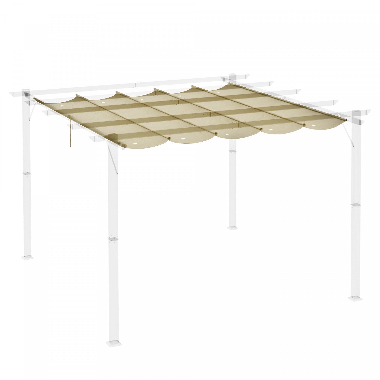 Outsunny Retractable Replacement Pergola Canopy For 10 X 13 Pergo outsunny-retractable-replacement-pergola-canopy-for-10-x-13-pergo