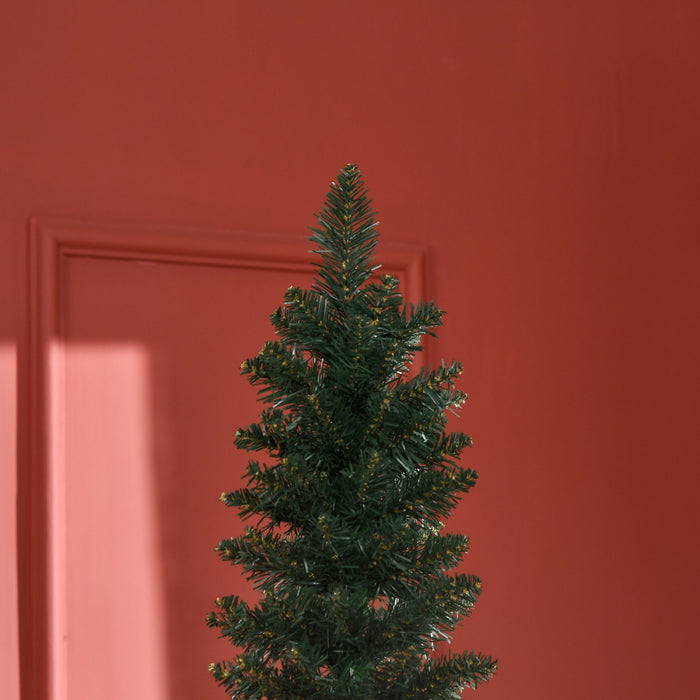 Homcom 7ft Artificial Christmas Tree Holiday Pencil Tree Indoor