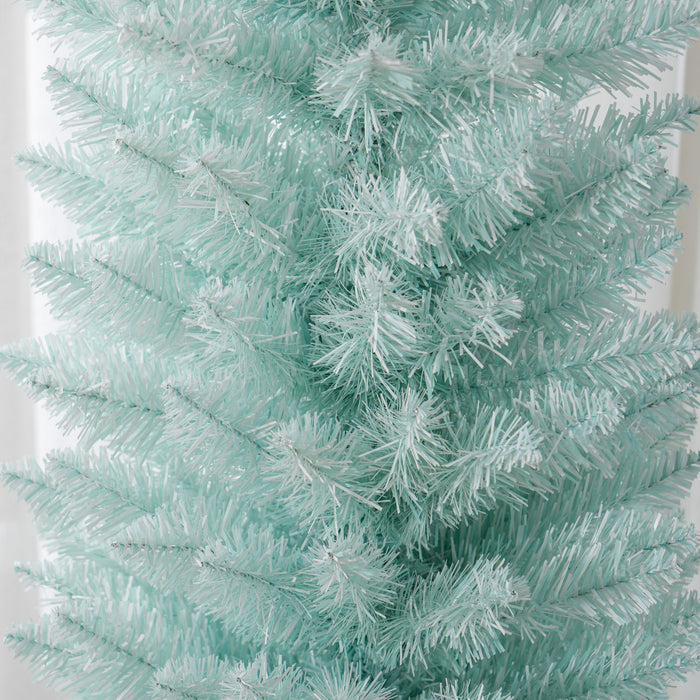 Homcom 7ft Pencil Artificial Christmas Tree With 500 Branches