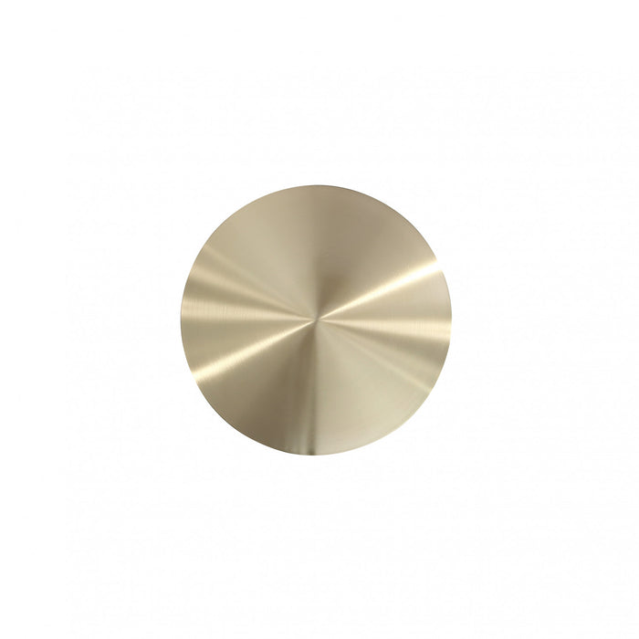 Anderson Modern Metal Top Upholstered End Table in Cream - Set of 2