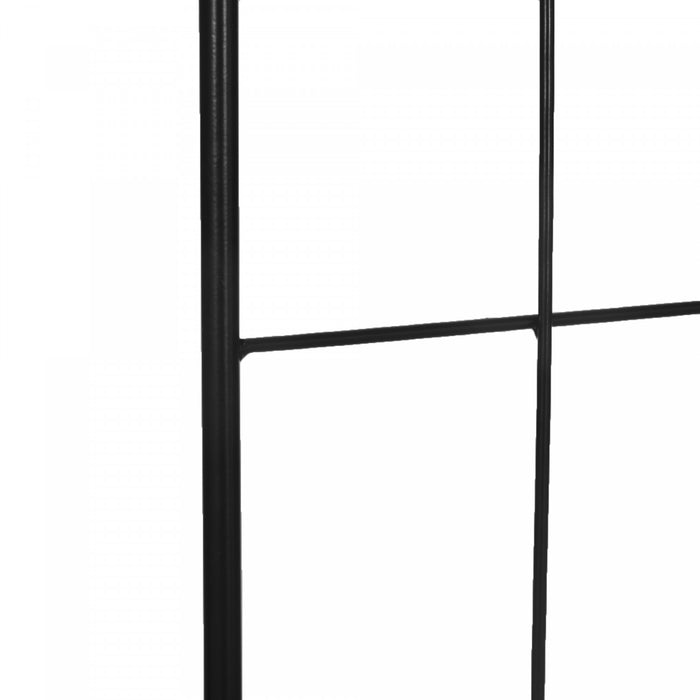 Outsunny Metal Garden Trellis Pack Of 2 For Climbing Plants, Black