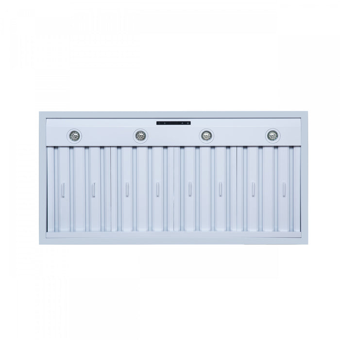 Forno Ambassador 48\" Range Hood, White, 304 CFM, 3 speeds, Remote Control - FRHWM5099-48CPWHT