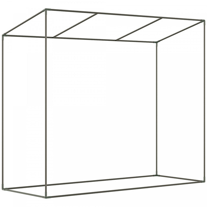 Outsunny 6.6' X 2.5' X 4.9' Walk-in Garden Greenhouse Patio Hot House, Plants Flowers Herbs Tomato Grow W/ Steel Frame Door Window Balcony Patio