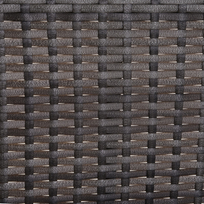 Outsunny 2-person Patio Porch Swing Chair, Outdoor Rattan Hanging Bench With Cushion & 7.2 Ft Steel Chains, Grey