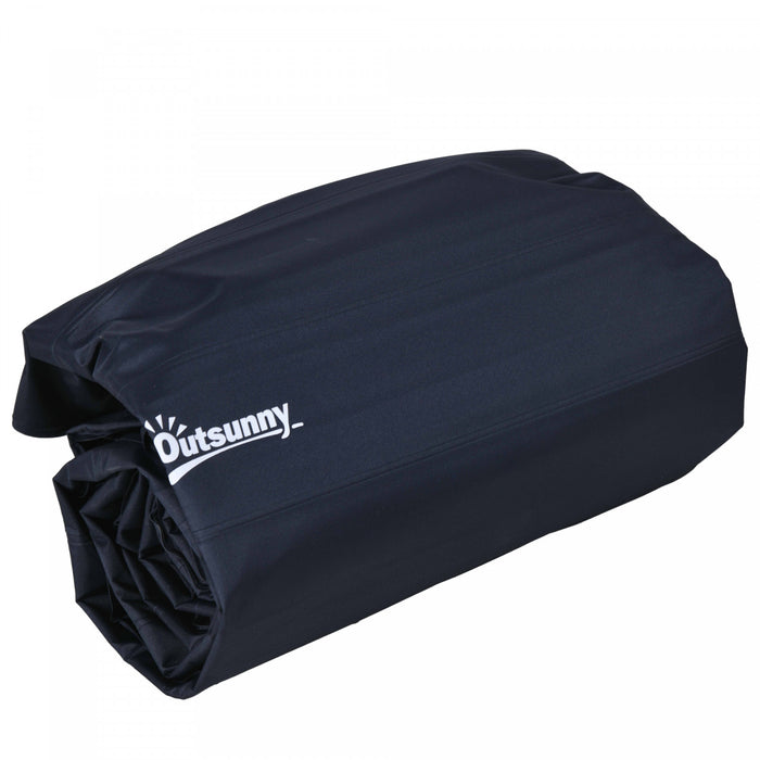 Outsunny Camping Air Mattress, Double Air Bed With Foot Pump And Carry Bag