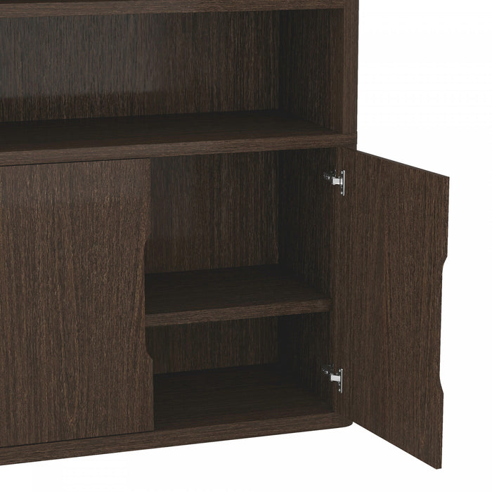 Rivington Modern 40\" Bookcase Cabinet in Walnut - Set of 3