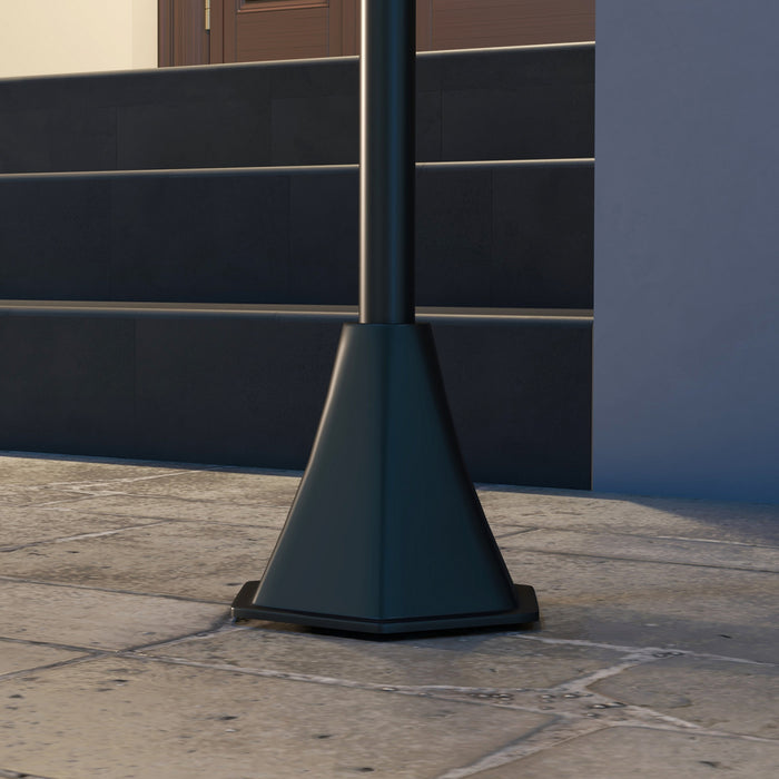 Outsunny 72\" Solar Post Light, Ip44 Led Outdoor Street Light