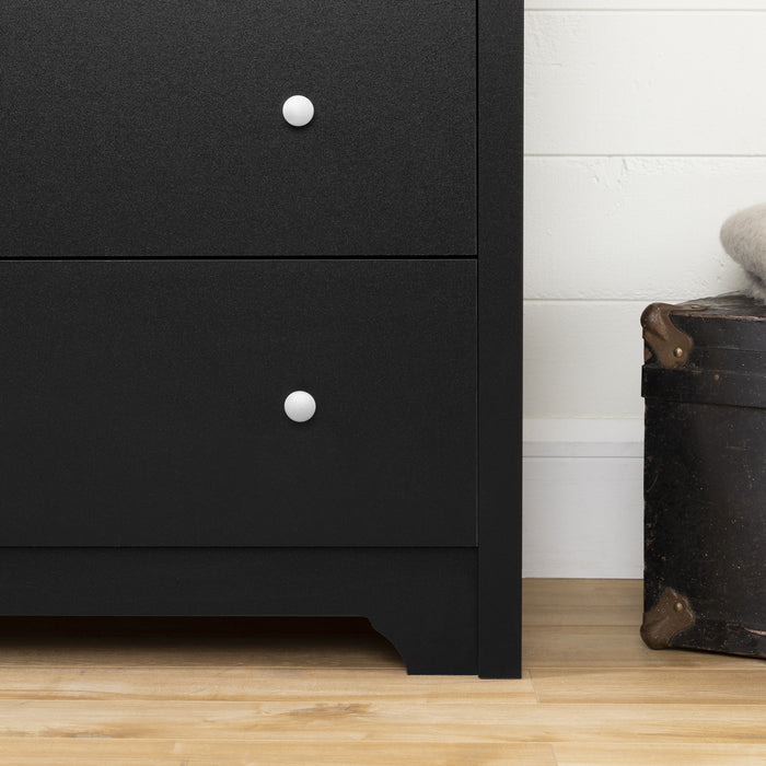 Vito 5-drawer Chest - Pure Black 