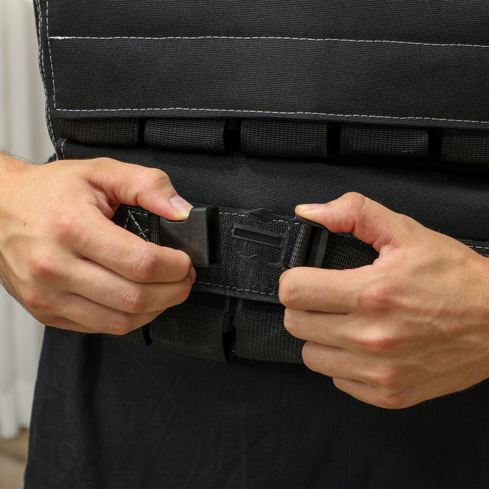 Soozier 33lbs Adjustable Weighted Vest With 15 Metal Weights