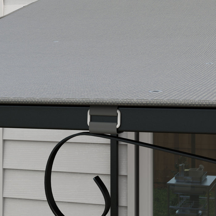 Outsunny Replacement Pergola Canopy For Outsunny 84c-038 Series, Dark Grey