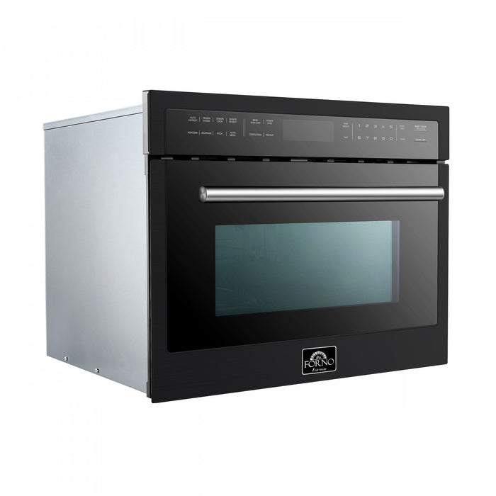 Forno Oliena Espresso Black 24-Inch Built-In Microwave, 1.6 Cu.Ft. - FMWDR3093-24BLK