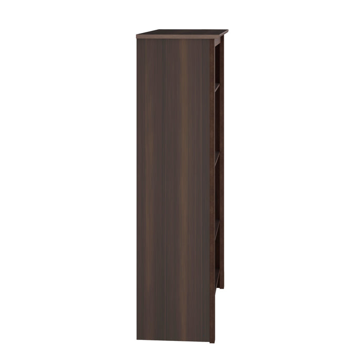 Four-Shelf Bookcase - Espresso