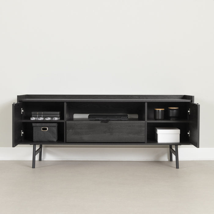 City Life 60\" TV Stand with Storage - Grey Oak
