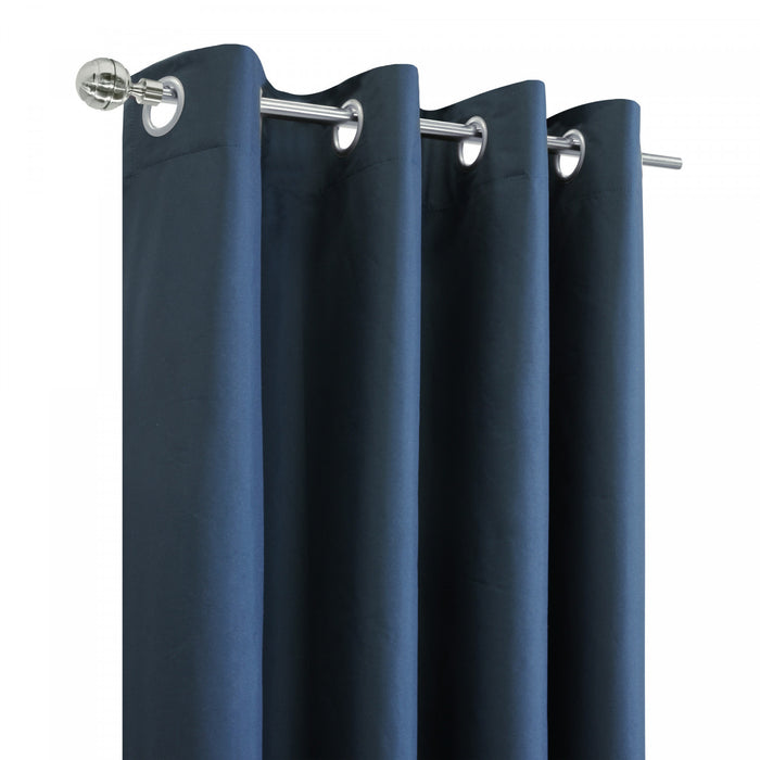 Thermaplus Alpine Navy Blackout Grommet Curtain Panel - 52 x 63