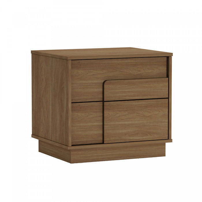 Horizon Modern 22\" Nightstand in Maple (2-Drawer) - Set of 2