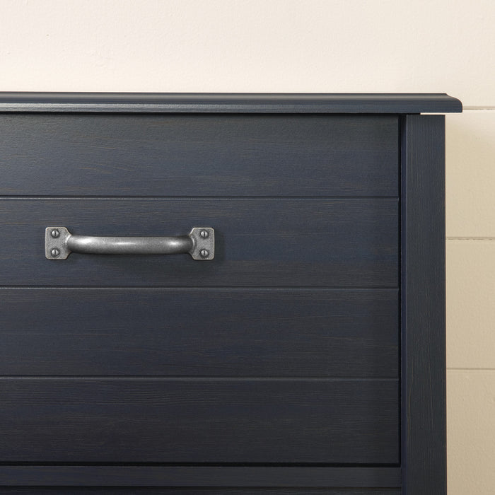 Ulysses Storage Bed And Bookcase Headboard Set Blueberry - South Shore