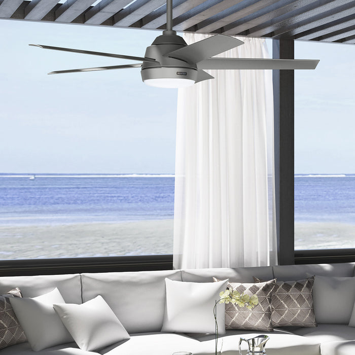 Skyflow Ceiling Fan with Light Fixture - Grey