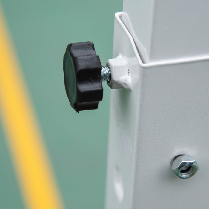 Soozier Portable Basketball Hoop, 7ft-8.5ft Height Adjustable With Wheels