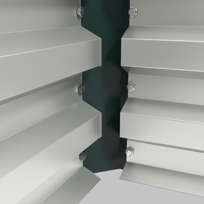 Outsunny Set Of 2 Raised Garden Bed, Steel Planters For Outdoor Plants, Elevated Planter Box, Easy-to-assemble, For Growing Flowers, Herbs And Vegetables, Green