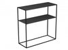 28” Console Table With 1 Storage Shelf - Black