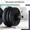 Soozier Adjustable Barbell & Dumbbells Set with Non-slip Handles, 44LBS