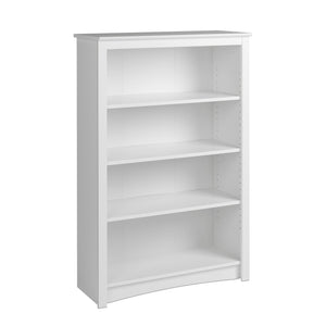 Four-Shelf Bookcase - White