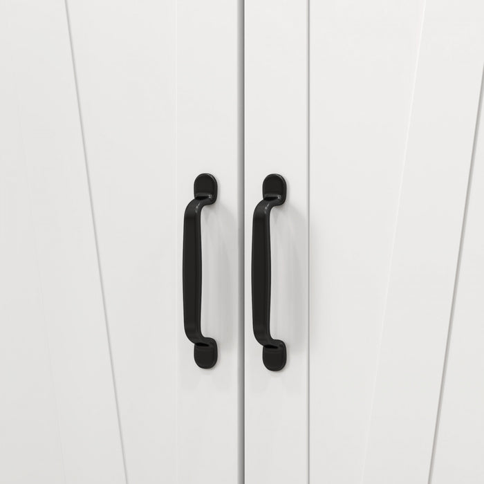 HOMCOM Kitchen Pantry Cabinet Storage Cabinet with Adjustable Shelves White