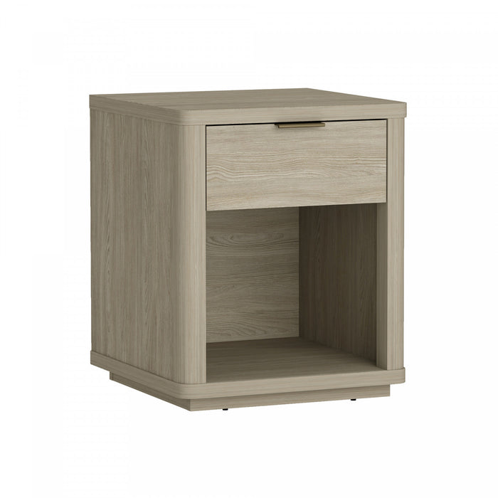 Evelyn Modern 20\" Nightstand in Natural (1-Drawer) - Set of 2