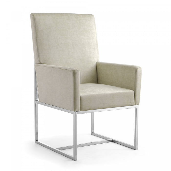 Element Modern 6-Piece Dining Chair Set in Champagne