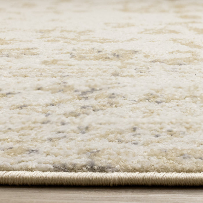 Ellis Subtle Traditional Elegant Beige Cream Area Rug - 5'3\" x 7'7\"