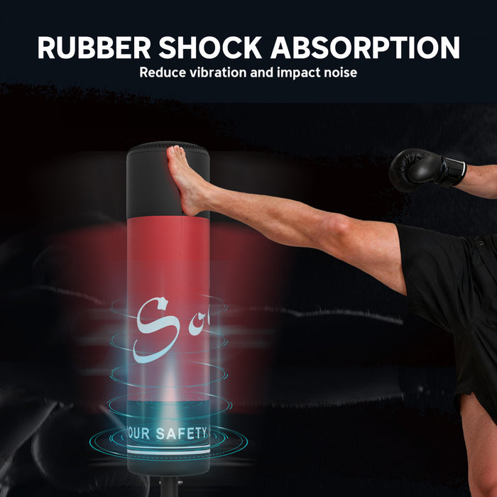 Soozier Freestanding Punching Bag for Adults, Boxing Bag w/12 Suction Cups