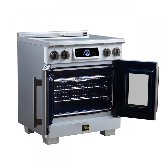 Forno Maximus 30 Inch Induction Range White, 4.32 cu.ft - FFSIN0932-30WHT Electric Range