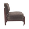 Coco Modern Lounge Chair with Solid Wood Frame and Durable Upholstery, Brown | Coco Fauteuil de Salon Moderne avec Cadre en Bois Massif et Revetement Durable, Brun