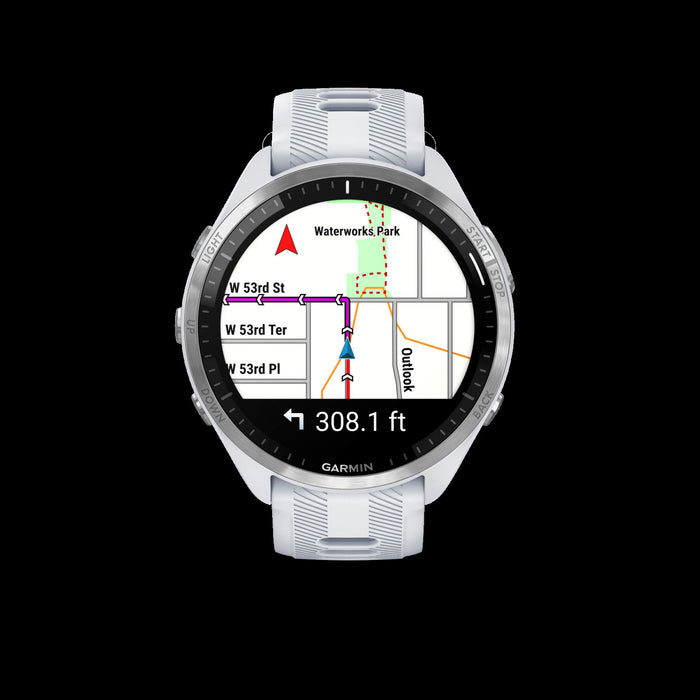 Garmin Forerunner® 965 Gps Smartwatch - Fitness Tracker W/ Multi-band Gps - Whitestone