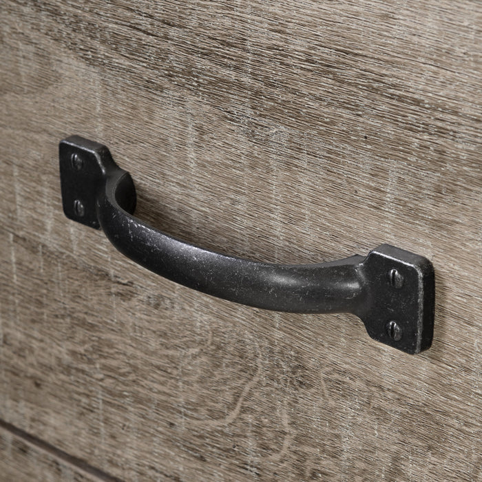 Tassio 1-drawer Nightstand With Open Storage Space - Weathered Oak 