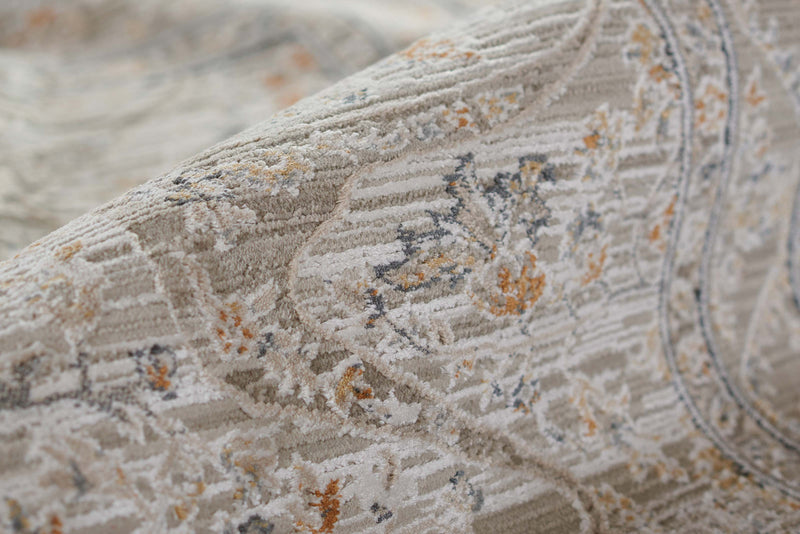 Margaux Traditional 8'10\" x 12'7\" Area Rug in Ivory Indoor Area Rug