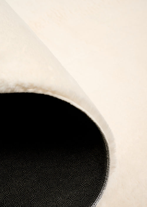 Argo Plush & Shags Cream Washable Rug 8'0\" x 10'0\" Indoor Area Rug