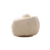 Tribeca Mid-Century Modern Chenille Lounge Chair in Cream - Set of 2 | Fauteuil lounge Tribeca style mid-century en chenille creme - Lot de 2